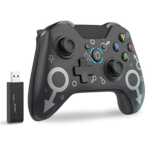Wireless Xbox Controller For Xbox One Fit For Xbox Series S X Xbox One S One X Ps3 One Elite Windows 7 8 10 Usergaing Wireless Pc Gamepad With 2 4ghz Wireless Adapter Black No Headphone Jack Aladino